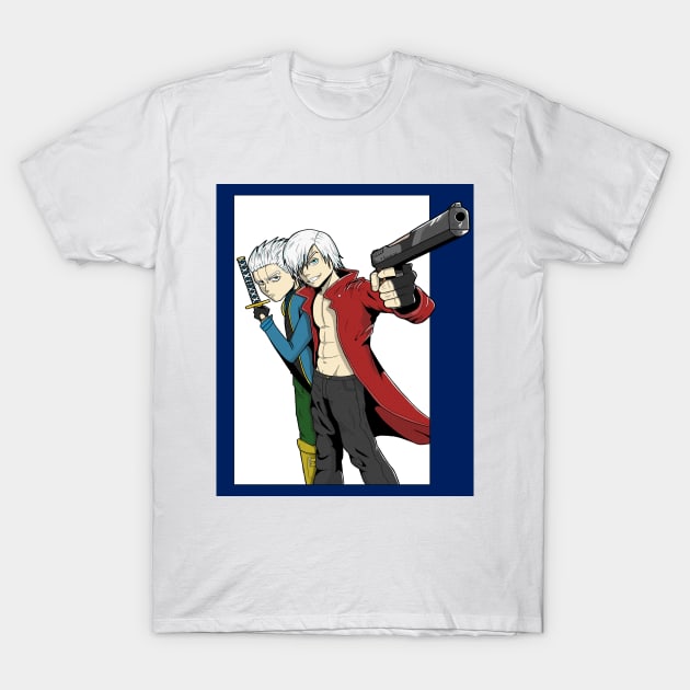 "Dante and Vergil" T-Shirt by MalAtrz